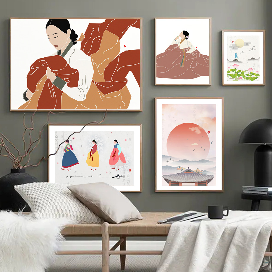 Korean Arts And Lifestyle - Korean Style Boho Hanbok Girl Asian