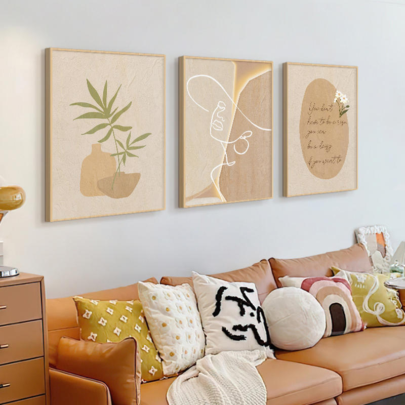 Wooden Cream Style Abstract Li - Korean Arts And Lifestyle 评论和价格