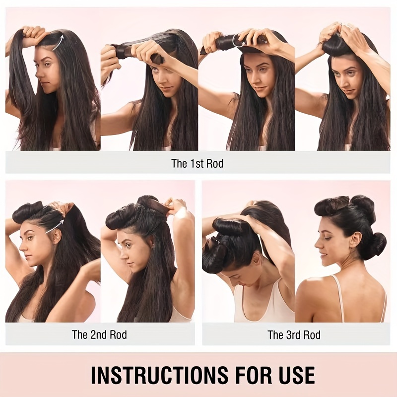3pcs/pack Heatless Hair Curler - Sleeping Pack Overnight 评论和价格