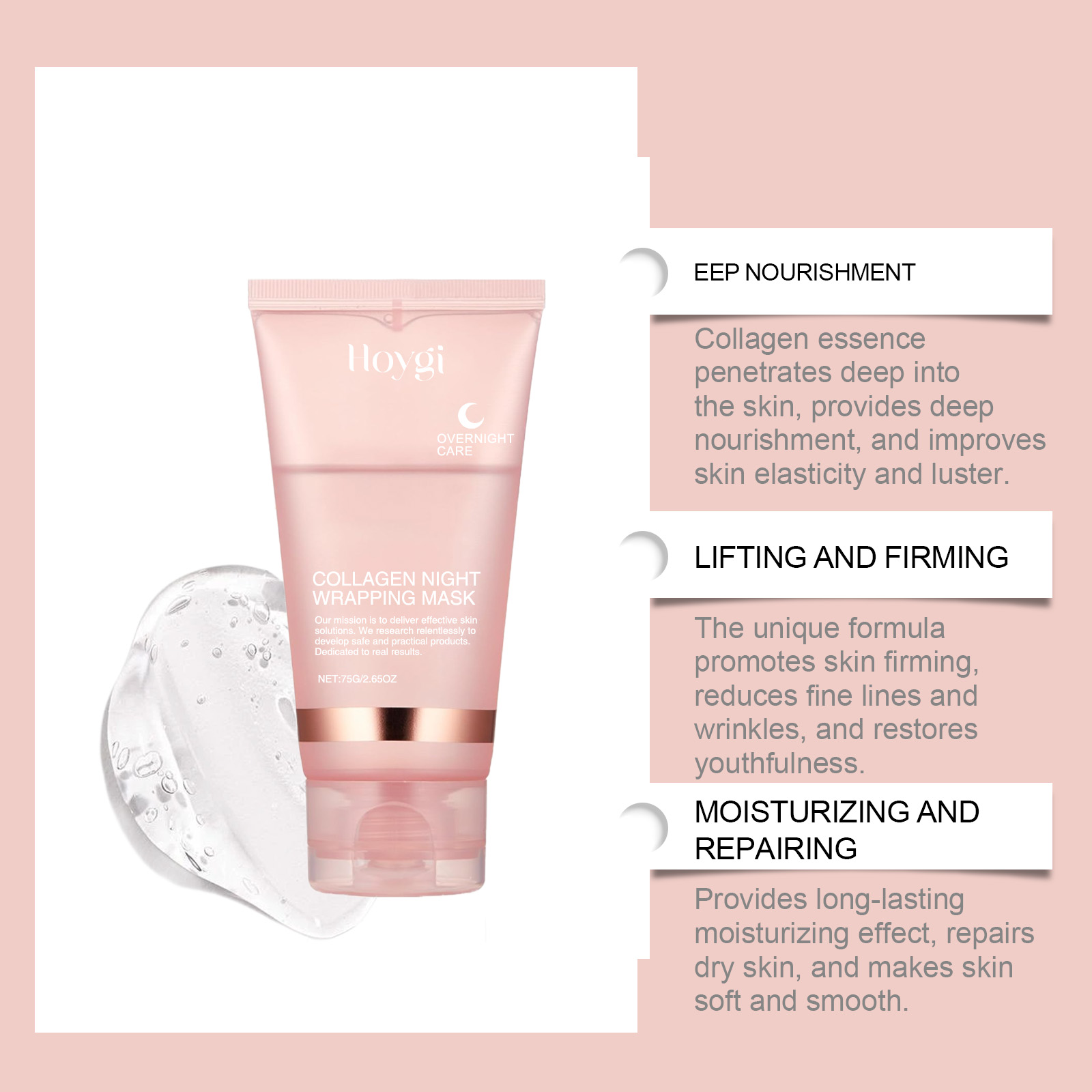 Deep Collagen Mask Peel Off Ma - Sleeping Pack Overnight 评论和价格