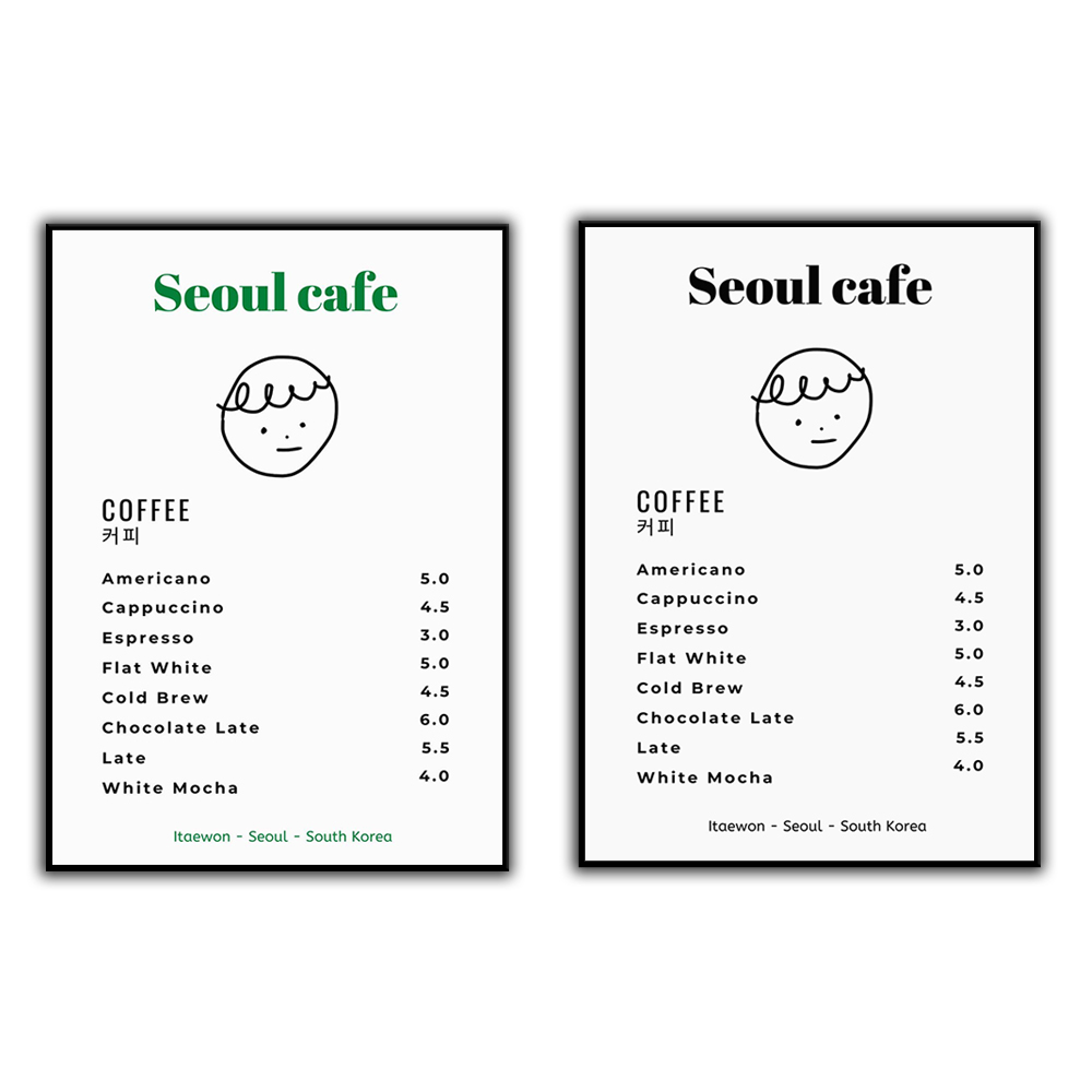 Seoul Cafe Print Wall Art Prin - Korean Arts And Lifestyle 评论和价格